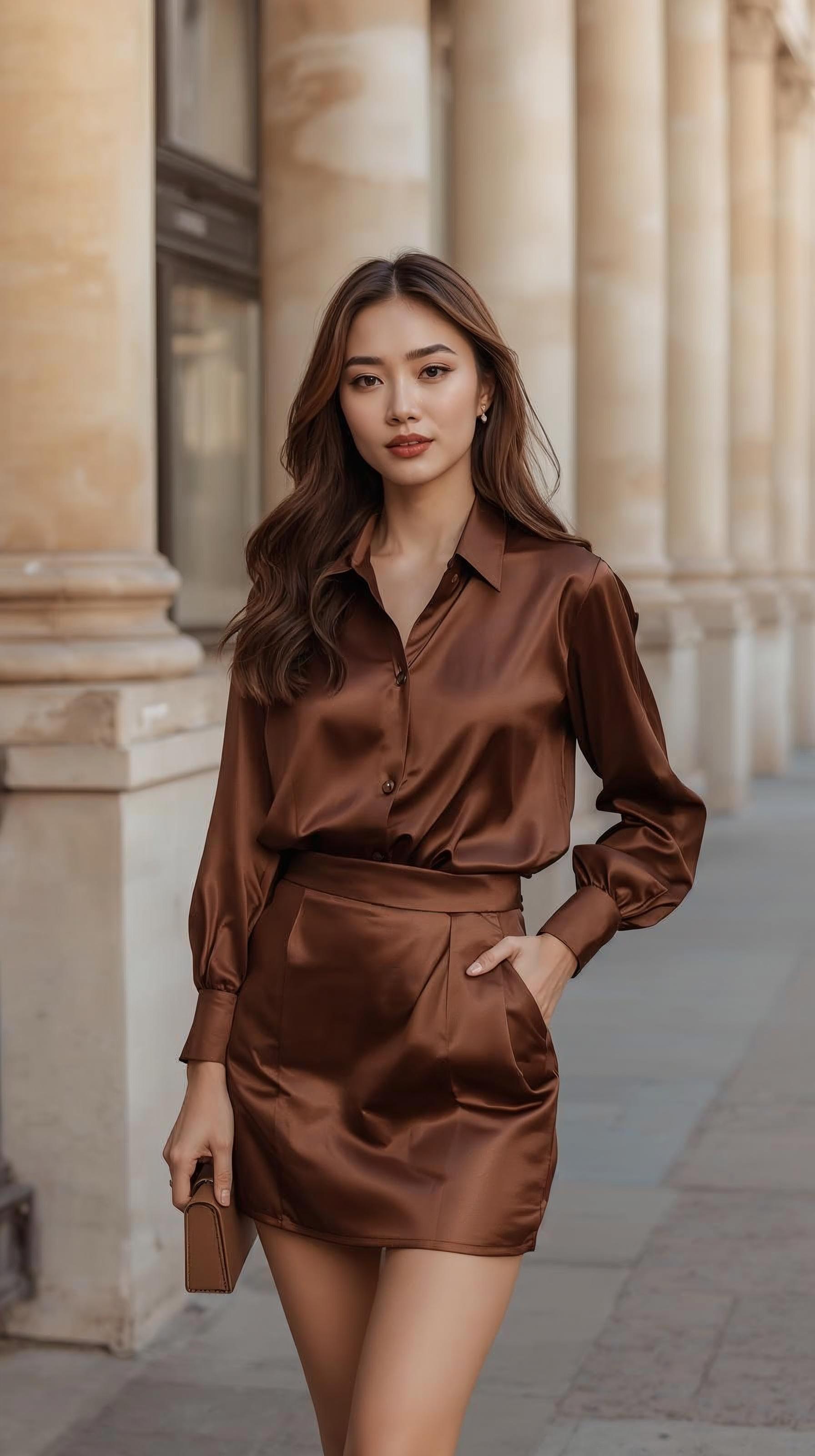 Satin outfit