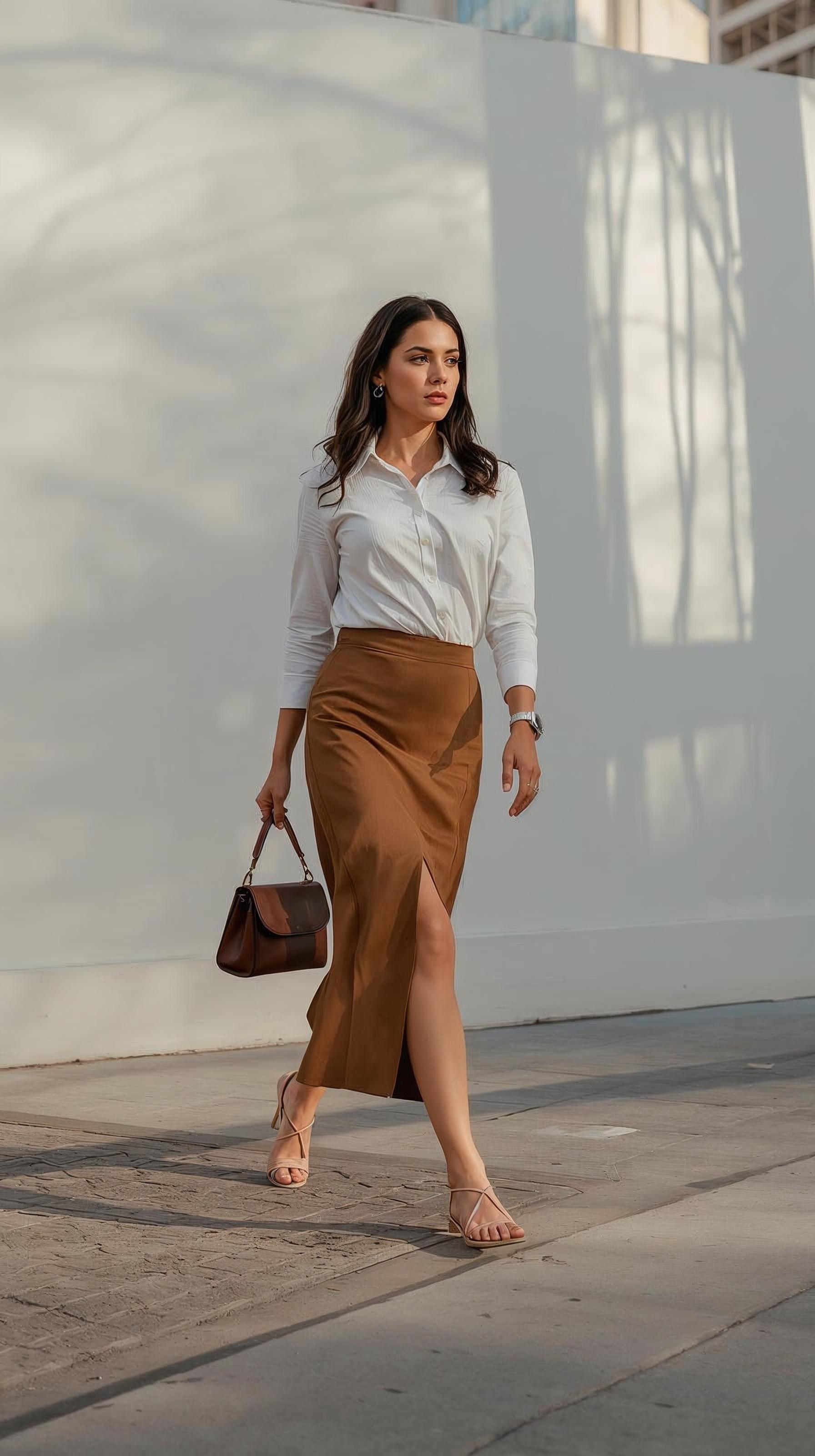 White shirt outfit